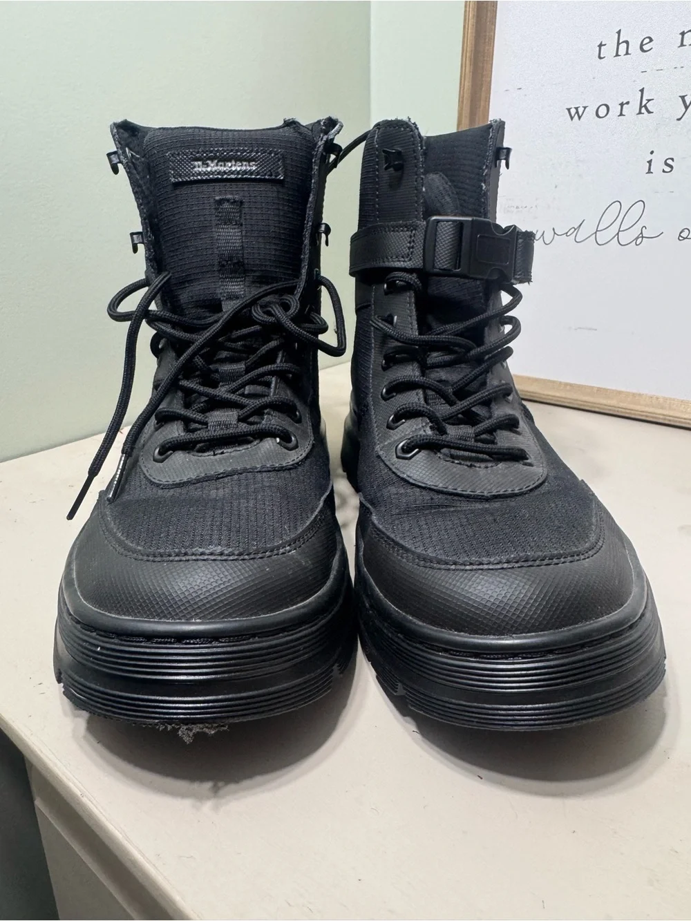 Dr Martens Chunky Black Combat Boots